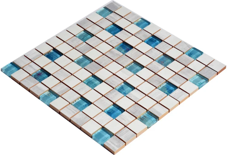 Мозаика керамическая Kotto Ceramica СМ 3108 C3 laterizio griz/laterizio bianco/lgrunde glass  300 х 300 х 9   ( 25 х 25 )
