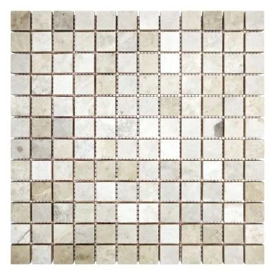 Мозаика из мрамора Матовая МКР-2СН (23x23) Victoria Beige МВ