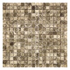 Мозаїка з мармуру Полірована МКР-4П (15x15) Emperador Dark TR