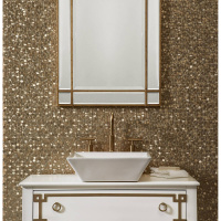 Мозаїка Mozaico De Lux V-Mos VHX-313 Metal Gold 304х304 мм