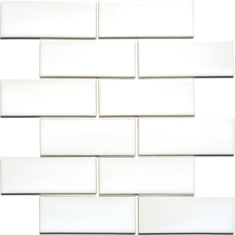 Мозаїка керамічна Kotto Ceramica BRICK B 6024 White 300x300х9 (48х124) 0,075 м2