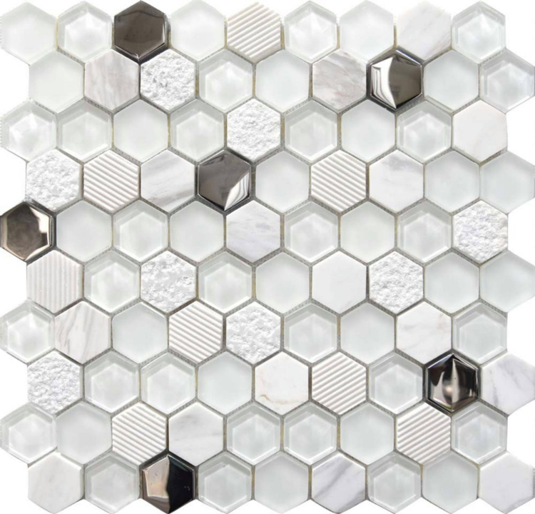 Мозаика Mosavit Hexa Mosa White 30*31.5