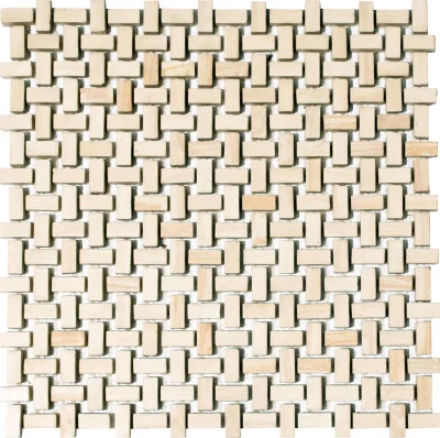 Мозаїка з керамограніту Kotto Ceramica MI7 10200504C Beige 300x300х10 (прямокутник 10x20)