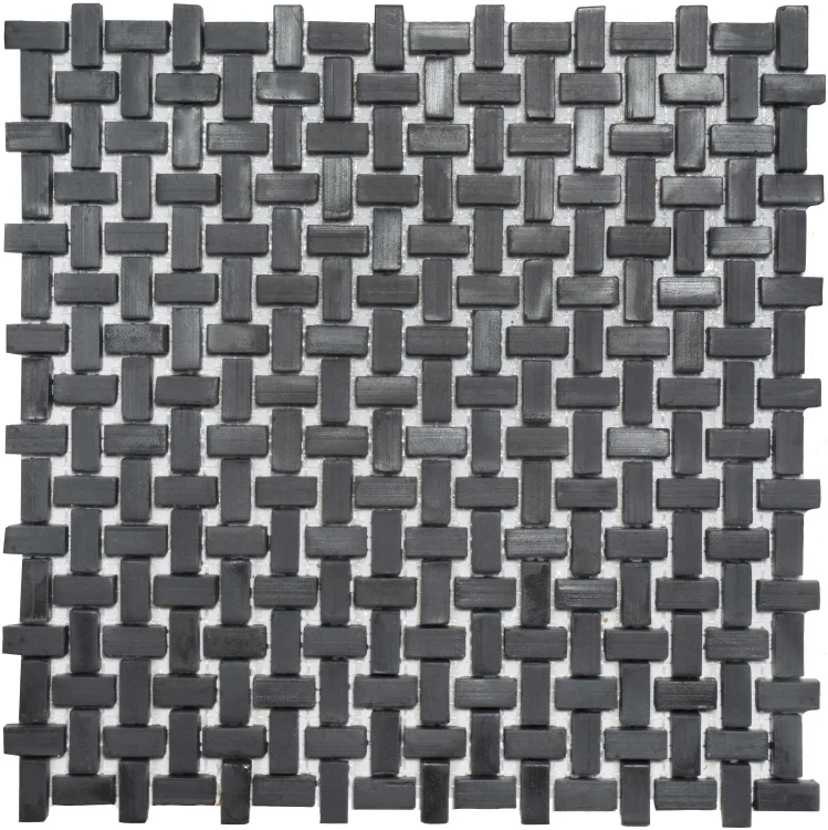 Мозаїка з керамограніту Kotto Ceramica MI7 10200506C Nero 300x300х10 (прямокутник 10x20)