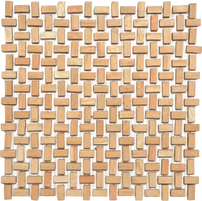 Мозаїка з керамограніту Kotto Ceramica MI7 10200511C Dorato 300x300х10 (прямокутник 10x20)