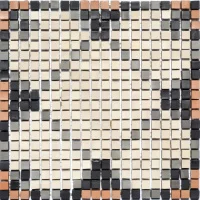 Мозаїка з керамограніту Kotto Ceramica MI7 K060700 Lviv Legends рапорт Beige/Focato/Buchero/Nero