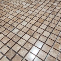 Мозаика из мрамора Полированная МКР-4П (15x15) Emperador Light