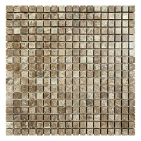 Мозаика из мрамора Полированная МКР-4П (15x15) Emperador Light
