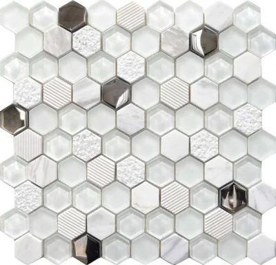 Мозаика Mosavit Hexa Mosa White 30*31.5