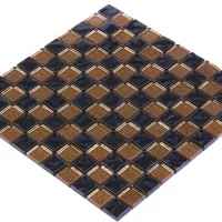 Мозаика керамическая Kotto Ceramica GM 8013 CC Brown Gold/Black pearl S4/  300 х 300 х 8   ( 25 х 25 )
