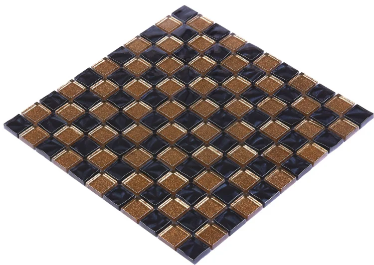 Мозаика керамическая Kotto Ceramica GM 8013 CC Brown Gold/Black pearl S4/  300 х 300 х 8   ( 25 х 25 )