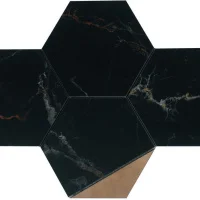 Мозаика Dune 188520 MOSAICO CARONTE 25,5*29,5 черная под мрамор керамогранит