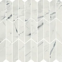Мозаика Dune 188715 Light Calacatta Duo 27*28 белая матовая керамогранит