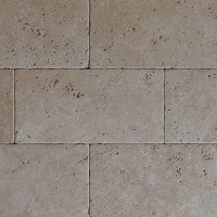Плитка из травертина Light Tumbled 1,2х20,3х40,6 см, бежевая с состаренной поверхностью Антик Export