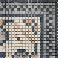 Мозаика из керамогранита Kotto Ceramica MI7 K060706 Lviv Legends угол фриза Beige/Focato/Buchero/Nero
