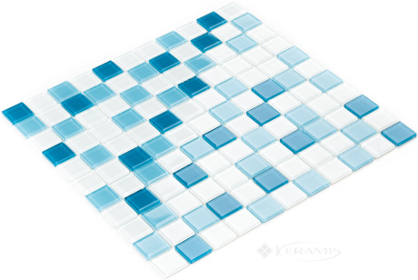 Мозаика керамическая Kotto Ceramica GM 4039 C3 Cerulean m/Cerulean w/white  300 х 300 х 4   ( 25 х 25 )