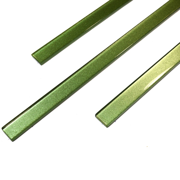 Фриз скляний Kotto Ceramica GF 601526 green silver 15 х 600 х 8