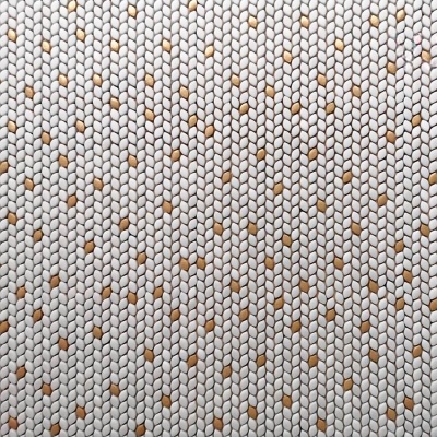 Мозаїка Mozaico De Lux V-Mos VJB-212 Super White&Gold 29,7х31,5 см