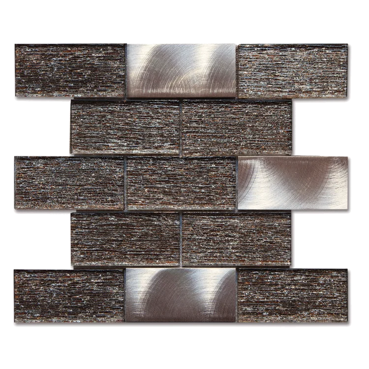 Мозаика стеклянная K-MOS CBM1029M Metallic Light Mozaico De Lux