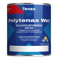 Клей поліепоксідний Tenax Polytenax Wet прозорий 1 л, густий швидкозастигаючий для вологої поверхні каменю