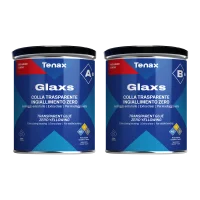 Клей эпоксидный Tenax Glaxs (A+B) прозрачный 2 кг, гелеобразный морозостойкий нежелтеющий для камня, агломерата, керамики