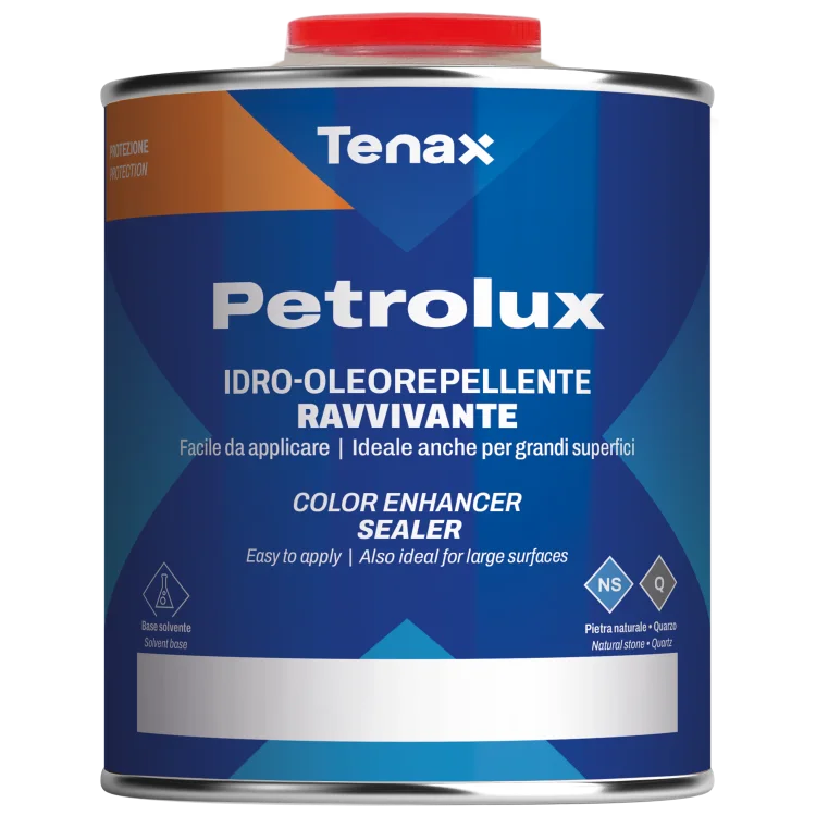 Просочення захисне Tenax Petrolux 1 л, водо- масло- брудовідштовхувальне тонуюче, імпрегнант для каменю