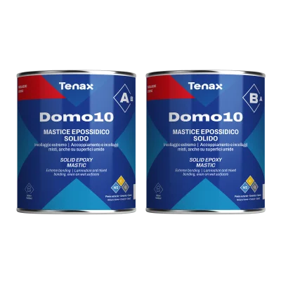 Клей эпоксидный Tenax Domo A+B белый 2 л экстрапрочный густой морозостойкий для камня керамики металла