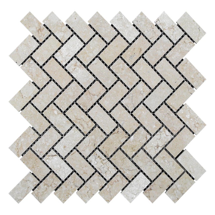 Мозаїка з мармуру Полірована МКР-5П (47x23) Beige Mix