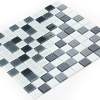 Мозаика керамическая Kotto Ceramica GM 4043 C3 Steel d/Steel m/white  300 х 300 х 4   ( 25 х 25 )