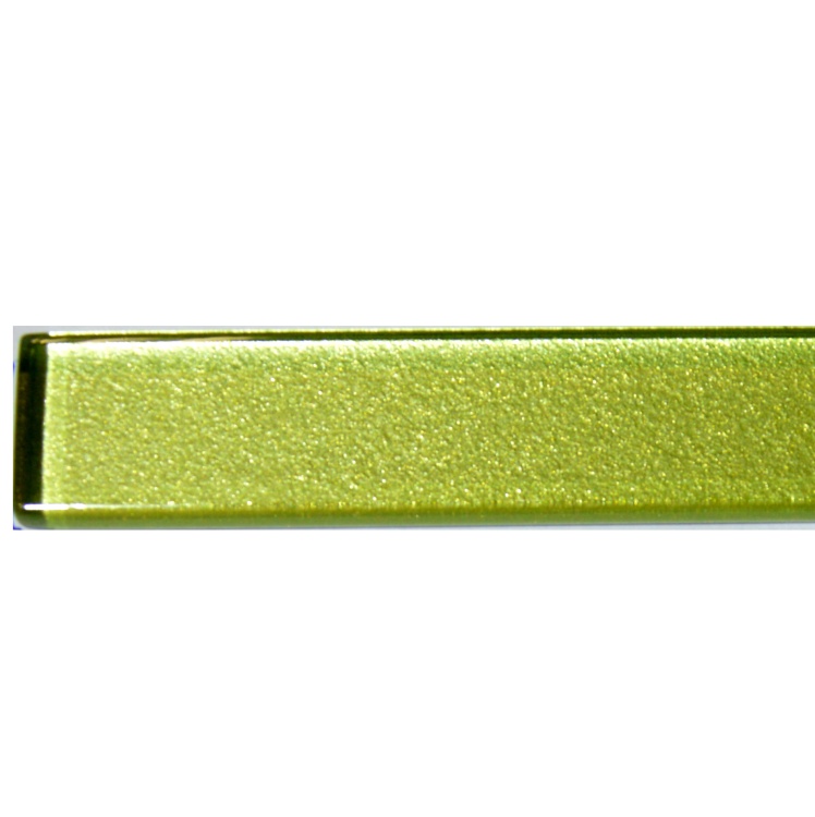 Фриз стеклянный Kotto Ceramica GF 401527 lime silver  15 х 400 х 8