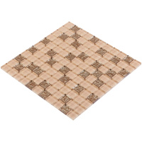 Мозаика керамическая Kotto Ceramica GM 8003 C2 Beige gold S1/Beige white/  300 х 300 х 8   ( 25 х 25 )