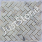 Мозаїка з мармуру Полірована МКР-5П (47x23) White Mix