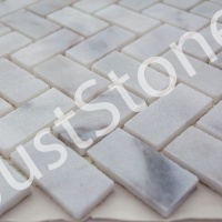Мозаика из мрамора Полированная МКР-5П (47x23) White Mix