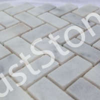 Мозаика из мрамора Полированная МКР-5П (47x23) White Mix