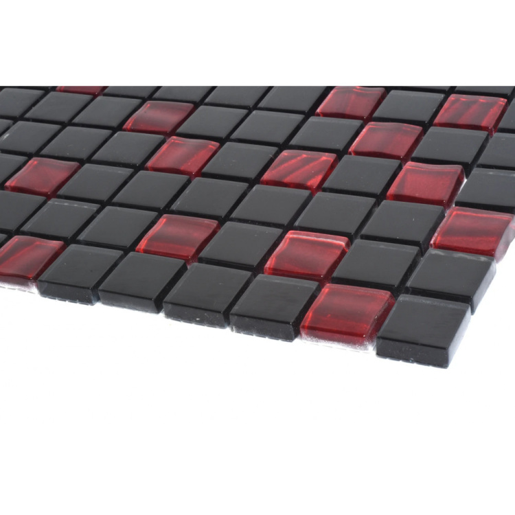 Мозаика керамическая Kotto Ceramica GM 8005 C2 Red Silver S6/Black / 300 х 300 х 8   ( 25 х 25 )