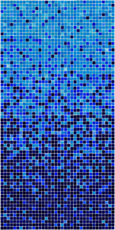 Мозаика стеклянная АкваМо MX25-2-02-03-04 сине-голубая растяжка градиент 1912x317x4 мм в душевую сауну спа