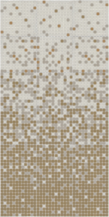 Мозаїка скляна АкваМо MX25-1-01-19-20 бежево-біла розтяжка градієнт 1912x317x4 мм в басейн хамам ванну сауну