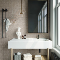 Мозаика из керамогранита Kotto Ceramica MI7 K9201 C2 Salino/Grigio Freddo 300x300x10 (прямоугольник 10х20)