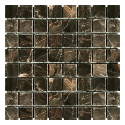 Мозаика Mozaico de Lux Stone C-MOS SABLE BROWN POL