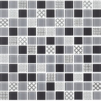 Мозаика керамическая Kotto Ceramica GM 4053 C3 Gray m/Gray w/Structure  300 х 300 х 4   ( 25 х 25 )