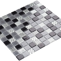 Мозаика керамическая Kotto Ceramica GM 4053 C3 Gray m/Gray w/Structure  300 х 300 х 4   ( 25 х 25 )