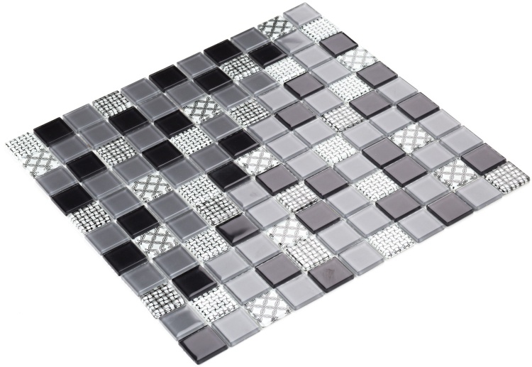 Мозаика керамическая Kotto Ceramica GM 4053 C3 Gray m/Gray w/Structure  300 х 300 х 4   ( 25 х 25 )