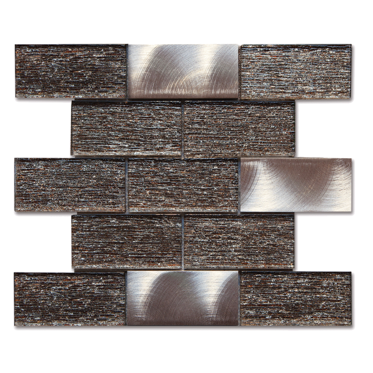 Мозаїка скляна K-MOS CBM1029M Metallic Light Mozaico De Lux