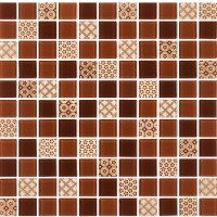 Мозаика керамическая Kotto Ceramica GM 4054 C3 Brown d/Brown m/Structure  300 х 300 х 4   ( 25 х 25 )