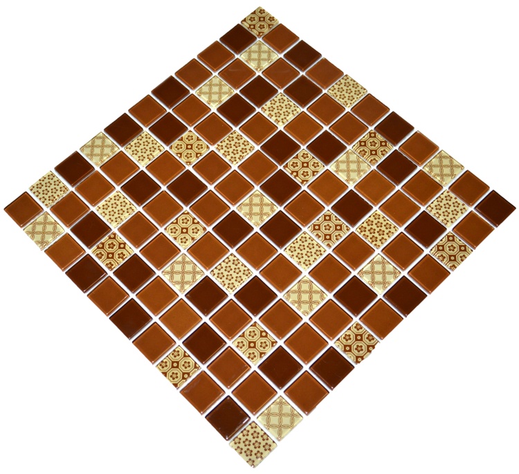 Мозаика керамическая Kotto Ceramica GM 4054 C3 Brown d/Brown m/Structure  300 х 300 х 4   ( 25 х 25 )