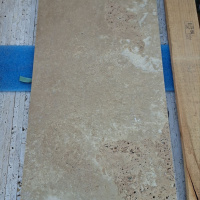 Плитка з травертину Noce Brushed 1,2х30,5х61 см, коричнева брашована Export