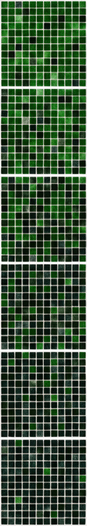 Мозаїка скляна АкваМо MX25-2-12-13-14 зелена розтяжка градієнт 1912x317x4 мм в душеву баню хамам спа басейн