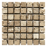 Мозаїка Mozaico de Lux K-MOS Travertino Noce (15X15)