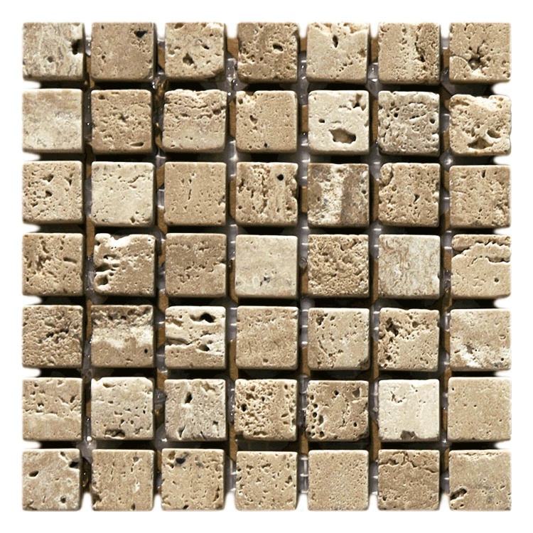 Мозаїка Mozaico de Lux K-MOS Travertino Noce (15X15)