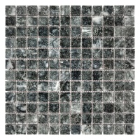 Мозаика из мрамора Полированная МКР-2П (23x23) Black